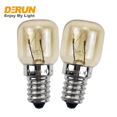 Wholesale T22 T25 Incandescent Light Bulb 15W 25W 120V 230V Aluminum Copper Base for Oven Electronic Appliance