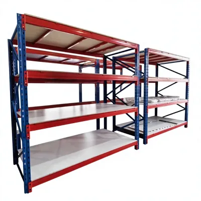 DJ Load-bearing 500kg Thickened Industrial 4-Layer Metal Steel Warehouse Racking with Fabric Roll Corrosion Protection Feature
