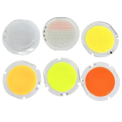 High Power Chip on Board COB LED CRI95 1W-500W Rgb Pink White 12V 24V Round Square COB LED Plate for Downlight Spotlight
