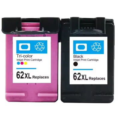 Ink Cartridge Replacement Black Color Remanufactured Ink Cartridge for HP62XL for HP62 for HP ENVY 5640 Officejet 5740 Printer