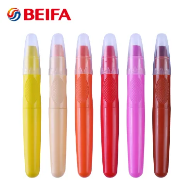 BRCY00028 Bathroom Glass Surface Use Fluorescent Color Baby Kids Crayon Set, Twistable No Toxic Crayon