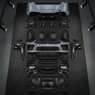 Suitable for 19-22 8 Series G14 G15 Wide Body Conversion Assembly Front Rear Bumper Side Guard Decorative Components