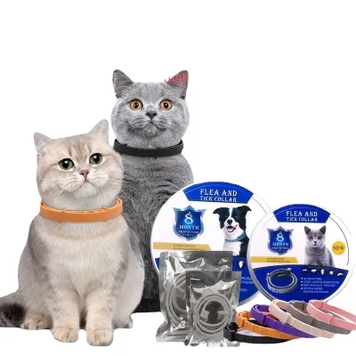 Anti-Flea and Tick Rubber Collar for Cats and Dogs Adjustable Buckle Closure