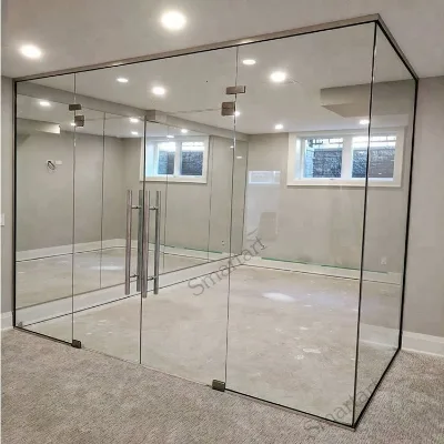 Smartart 2022  Good Quality Office Clear Partition Glass Wall