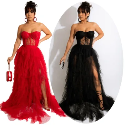 Luxury Ruffle Layered Tulle Wedding Dresses Organza Tiered Mermaid Bridal Ball Gowns Party Outfits Prom Dress
