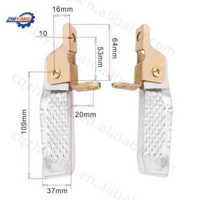 Golden Supplier Scooter Aluminum Alloy Front Footrest at Custom Cheap Price for Motorcycle Pedals Parts