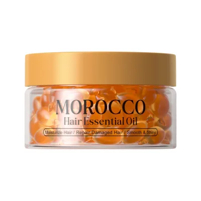 OEM Custom Moroccan Hair Care Capsules 50 1ml Capsules Vertical Smooth Hair Color Hair Growth Feature Wholesale
