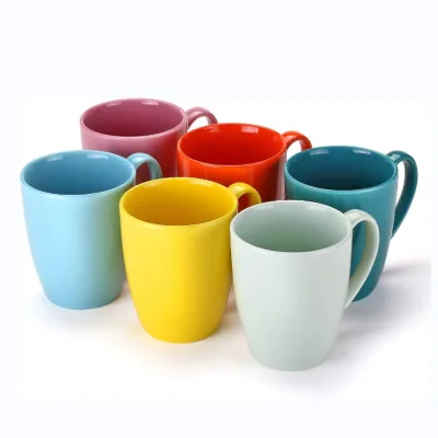 Multicolor Melamine Mugs for Tea Coffee Lattes Hot Chocolate Soup Durable Tea Cups & Saucers for Daily Use