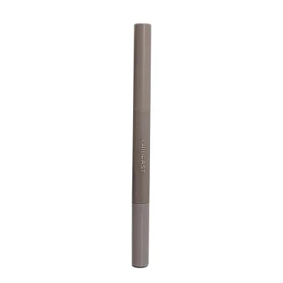 Factory Wholesales Dual Brow Pencil and Gel, 2-in-1 Eyebrow Pencil and Eyebrow Gel for Beauty Brows