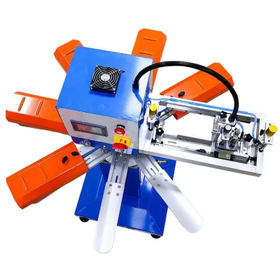 Rotary Automatic Screen Printing Machine Anti Slip Socks Printing Machine