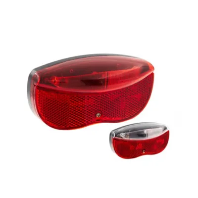 Bicycle Light Rear Light 0.5W RED LED IPX3 Waterproof AAA Battery with Built Reflector