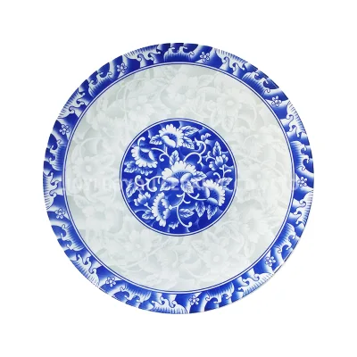Blue Design Classical Pattern Ceramic Dinnerware Plate Porcelain Kitchenware Charger Plate for Daily Life Home
