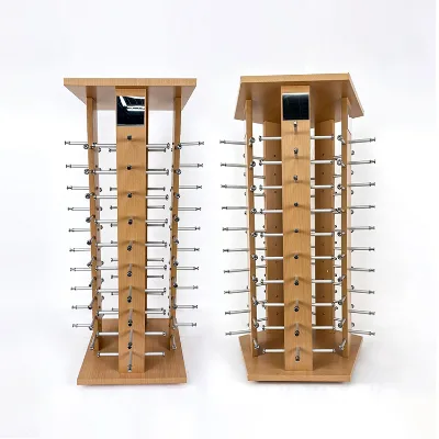 Customized Optical Shop Eyeglasses Desktop Display Stand Wholesale 4/5 Sides Wood Counter Rotating Sunglasses Display Rack