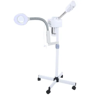 Professional Facial Steamer for Deep Hydration 2 in 1 Face Steamer with 5X LED Magnifying Lamp for Beauty Spa Deep Cleansing