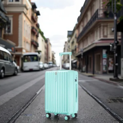 High-End PC Aluminum Frame Suitcase with Spinner Caster Wheel Durable Tote Bag Wholesale Products from Explosive Models