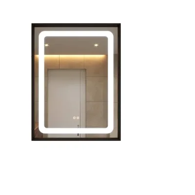 Best Selling Luxury Smart Touch Switch LED Light Mirror with Antifog Feature for Apartments and Hotels Wholesale Solution