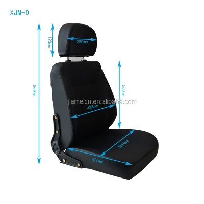 Comfortable Headrest and Adjustable Back Seat Scooter Seat