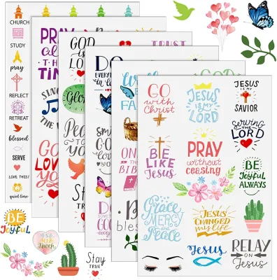 Christian Devotional Encouragement Notes Goals Planner Reminder Bible Accessories  Fun Day Journaling Sticker Motivation