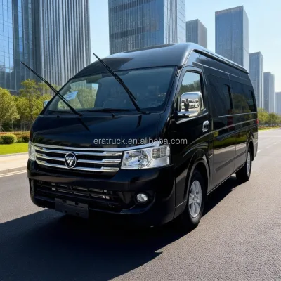 Black FOTON View G9 4X2 Manual Minibus Van 19 Seats LHD Minibus, RWD for Urban Taxi & Passenger Shuttle Service