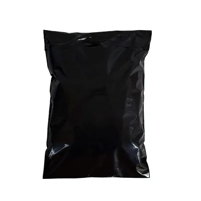Customizable Large Matte Yellow Black Poly Thankyou Mailer Bag Eco-friendly