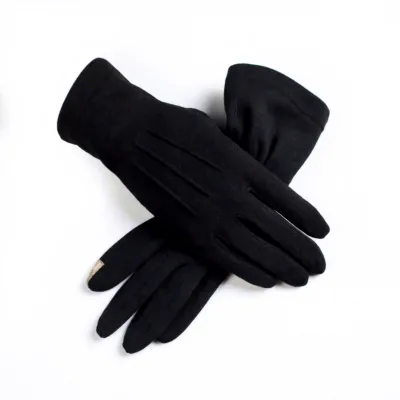 Black Muslim Women Thermal Driving Touchscreen Gloves % Polyester Sanqiang Brand