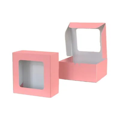 Customized Corrugated Magnetic Paperboard Box with Window Bio-Degradable Extension Packaging for Food Perfume Matt Lamination
