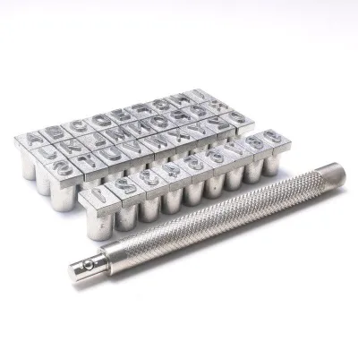 Pottery Tool Printing Punch 36 Stainless Steel English Letters and Numbers Punch DIY Ceramic Manual Stamp Printing Mold Set