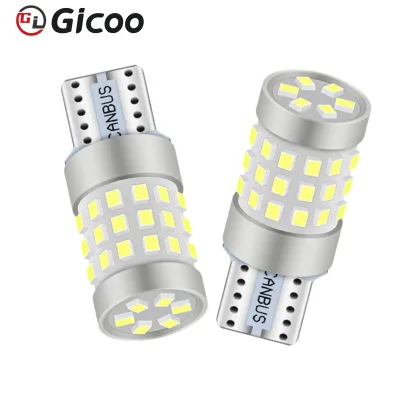 GICOO T10 Led W5W Bulbs 12V Dual Color Canbus Error Free W5w Car Interior Lights 2016 42smd Led Reading Light for Car