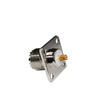 High Performance Factory UHF-KF Female Coaxial Connector UHF Connector 4 Holes Flange Female UHF Connector