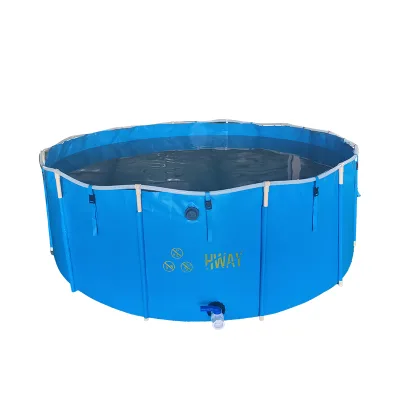Custom Durable Outdoor Pvc Waterproof Fish Pond Collapsible Circle Fish Pond for Aquaculture