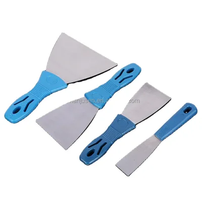 Wholesale Stainless Steel Scraper Rubber Handle Various Colors DIY Putty Knife for Construction Mirror Shovel for Plastic Metal