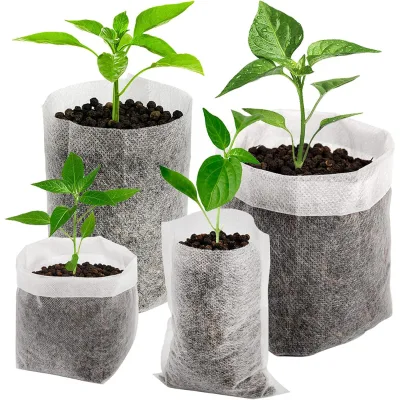 Reusable Breathable Grow Bags Wholesale Non-woven Seedling Pots for Landscape Garden Saplings