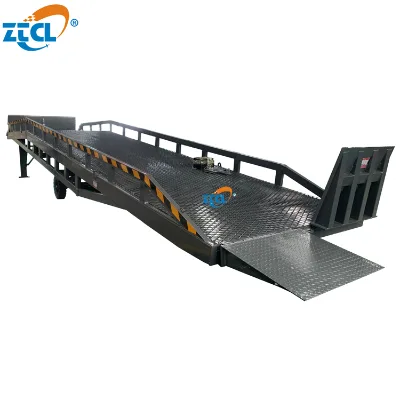 Best Product Hydraulic Container Ramp for Forklift Anti-Slip Mesh Floor With Electric Hydraulic Pump Warranty 1 Year