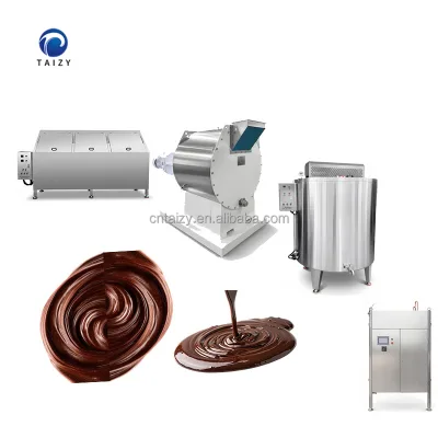 Automatic Small Chocolate Refiner and Conche Milling Grinding Machine Chocolate Paste Production Making Line