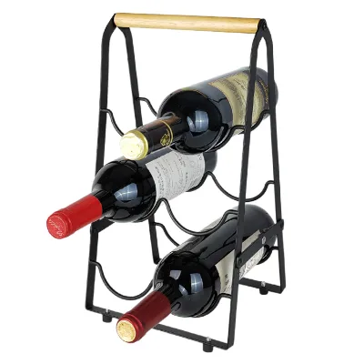 Commercial Creative Wine Rack Display Stand Kitchen Storage Shelf Countertop Original Storage Home Decor Wine Holder