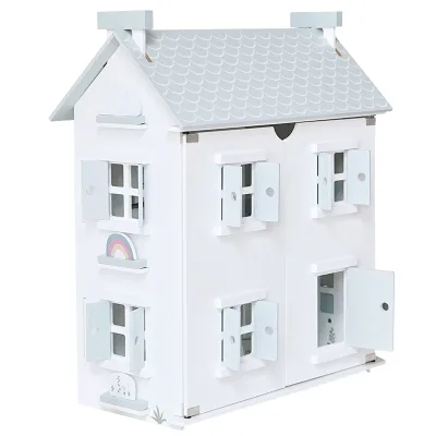 Nordic Style Wooden Princess Simulation Villa DIY Educational Dress-Up Toy for Girls