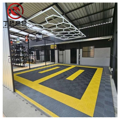 CE Manufacture Garage Flooring Tile Plastic Garage Floor Tiles Car Wash