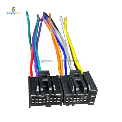 Car Automotive Male Plug Cable Assembly CD Player Tail Cable CD Player Speaker Power Cable for Chevrolet Captiva Enclave Lova