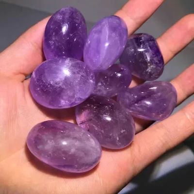 Wholesale Natural Quartz Tumbled Stone Crystal Gravel Crystals Healing Stones Crystal Chips Amethyst Tumbled for Decor