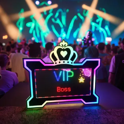 Hot Sell Bottle Presenter with Rolling Message Display Screen LED Sign Billboard Advertising Party Event Glorifier Letter Board