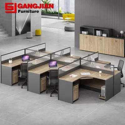 Modern Design Wooden Panel File Low Cabinet Long Strip Storage Partition Wall and Floor Office File Data Storage