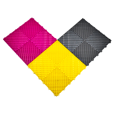 Interlocking Pvc Garage Floor Tiles/Plastic Rubber Garage Floor Mat/ Vented Garage Floor Tiles