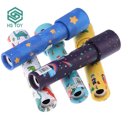 HS Magic Prism Funny Children Spin Paper Cartoon Kaleidoscope Kid Toy Kaleidoscope for Sale