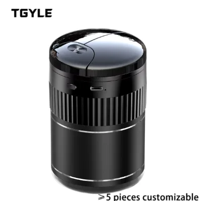 Removable Detachable Indicator Smokeless Cupholder Pocket Auto Sensing Induction Car Cigar Ashtray Lid Blue Led Light Timbear