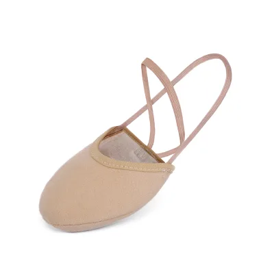Wholesale Bulk Rhythmic Gymnastics Shoes for Studios Schools Academy Half Sole Microfiber Dance Shoes Gymnastic Toe Sock