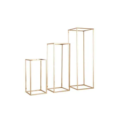 2024 New Design Gold Acrylic PVC Arch Background Wedding Stage Backdrop Decoration
