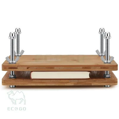 Wooden and Bamboo Book Press Portable Binding Press Book Press Bookbinding for Bookbinding Supplies