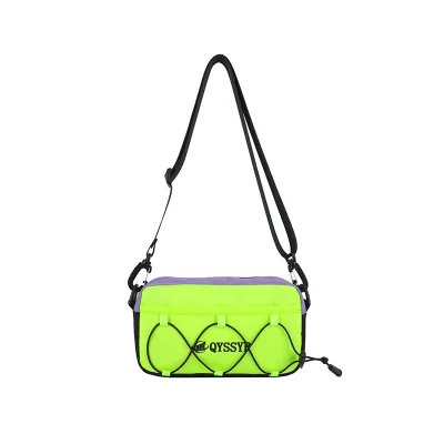 Cross-border Outdoor Dopamine-colorblock Oxford Cloth Lightweight Zipper Unisex Casual Versatile Sports Phone Crossbody Bag