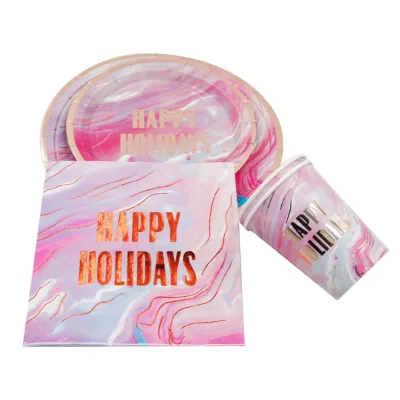 Party Decoration Set Round Paper Napkins for Halloween & Christmas Goodsplus Child