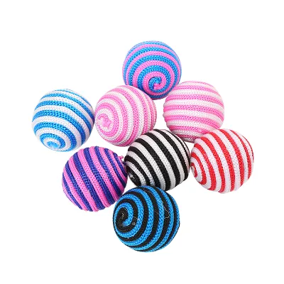 Best Sell Cat Toy Nylon Braided Yarn Colorful Ball Funny Interactive Toy Cat Favorite Toy